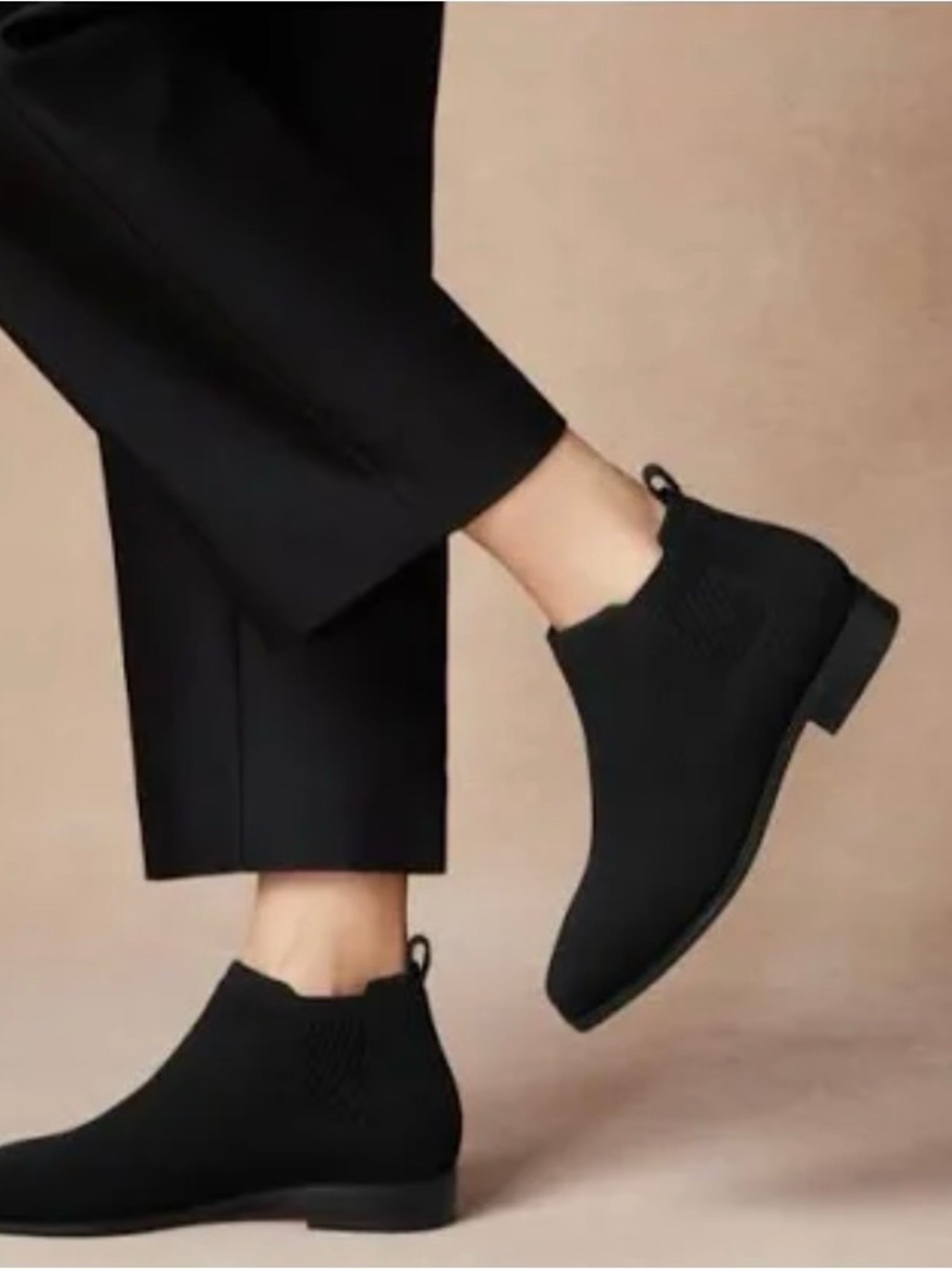 VIVAIA Ryan Pro Knit Chelsea Ankle Boots Black Women